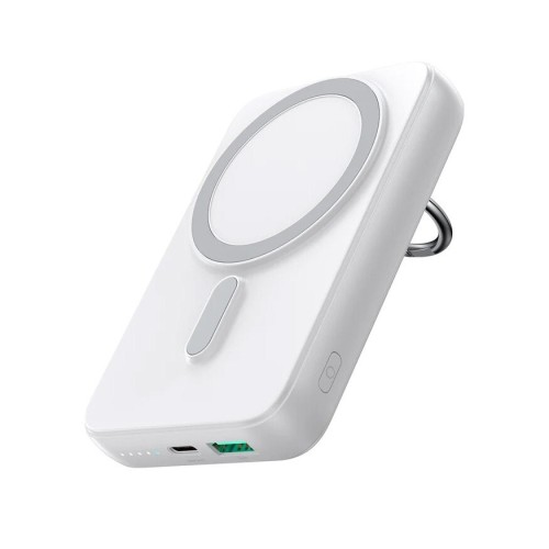 IŠORINĖ BATERIJA POWER BANK JOYROOM JR-W050 20W MAGNETIC WIRELESS 10000MAH BALTA IŠORINĖ BATERIJA POWER BANK JOYROOM JR-W050 20W MAGNETIC WIRELESS 10000MAH BALTA