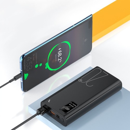 IŠORINĖ BATERIJA POWER BANK REACH RR-H33B 22.5W 20000MAH JUODA IŠORINĖ BATERIJA POWER BANK REACH RR-H33B 22.5W 20000MAH JUODA