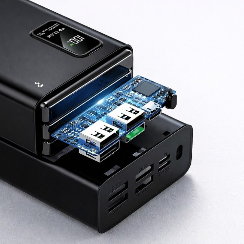 IŠORINĖ BATERIJA POWER BANK REACH RR-H34B 22.5W 30000MAH JUODA IŠORINĖ BATERIJA POWER BANK REACH RR-H34B 22.5W 30000MAH JUODA