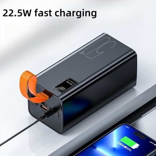 IŠORINĖ BATERIJA POWER BANK REACH RR-H39B 22.5W 50000MAH JUODA IŠORINĖ BATERIJA POWER BANK REACH RR-H39B 22.5W 50000MAH JUODA