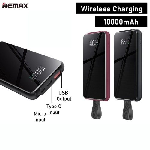 IŠORINĖ BATERIJA POWER BANK REMAX RPP-105 QC 3.0 10000MAH SU BELAIDŽIU ĮKROVIMU JUODA IŠORINĖ BATERIJA POWER BANK REMAX RPP-105 QC 3.0 10000MAH SU BELAIDŽIU ĮKROVIMU JUODA