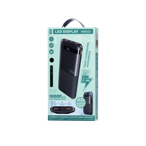 IŠORINĖ BATERIJA POWER BANK REMAX RPP-71 22.5W 10000MAH JUODA IŠORINĖ BATERIJA POWER BANK REMAX RPP-71 22.5W 10000MAH JUODA