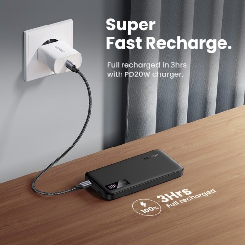 IŠORINĖ BATERIJA POWER BANK UGREEN PB311 20W 10000MAH (25742) JUODA