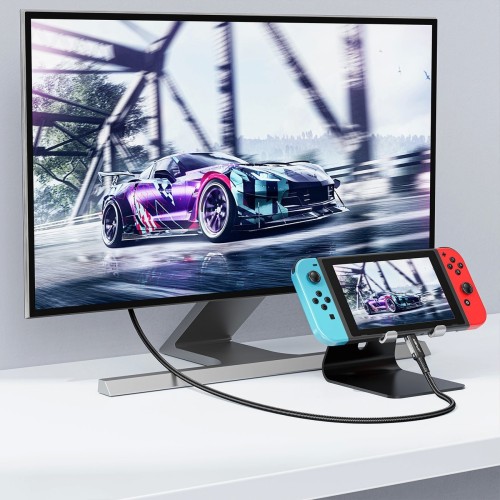 KABELIS ACEFAST C1-10 USB-C TO HDMI 1.8M JUODAS KABELIS ACEFAST C1-10 USB-C TO HDMI 1.8M JUODAS