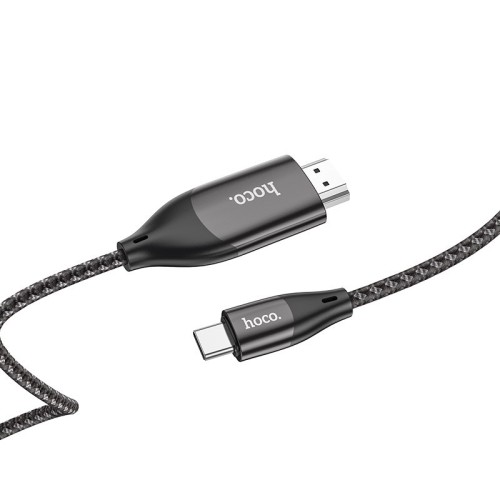 KABELIS HOCO UA16 TYPE-C TO HDMI 2.0M PILKAS KABELIS HOCO UA16 TYPE-C TO HDMI 2.0M PILKAS
