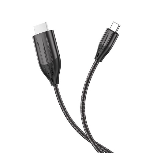 KABELIS HOCO UA16 TYPE-C TO HDMI 2.0M PILKAS KABELIS HOCO UA16 TYPE-C TO HDMI 2.0M PILKAS
