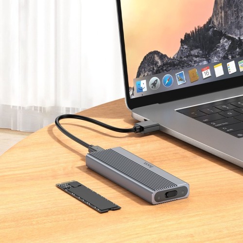 KIETOJO DISKO KORPUSAS HOCO HB47 M.2 SSD ENCLOSURE USB3.1/6GBPS KIETOJO DISKO KORPUSAS HOCO HB47 M.2 SSD ENCLOSURE USB3.1/6GBPS