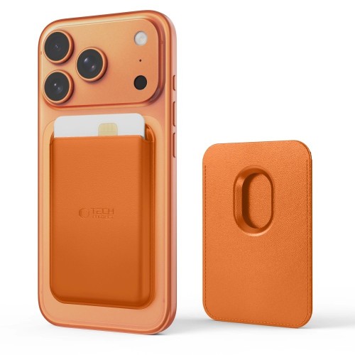 KORTELIŲ DĖKLAS TECH-PROTECT CH01 MAGWALLET MAGSAFE ORANŽINIS KORTELIŲ DĖKLAS TECH-PROTECT CH01 MAGWALLET MAGSAFE ORANŽINIS