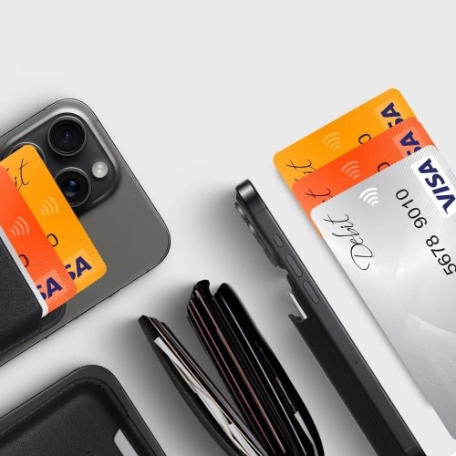 KORTELIŲ DĖKLAS TECH-PROTECT CH01 MAGWALLET MAGSAFE ORANŽINIS