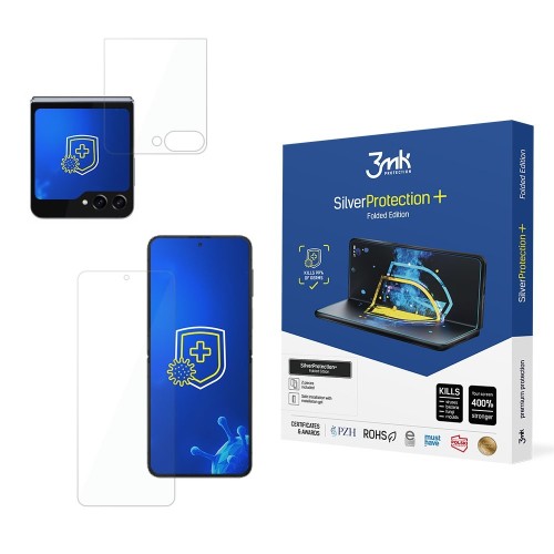 LCD APSAUGINĖ PLĖVELĖ 3MK SILVER PROTECTION+ FOLDED EDITION SAMSUNG F731 Z FLIP5 5G