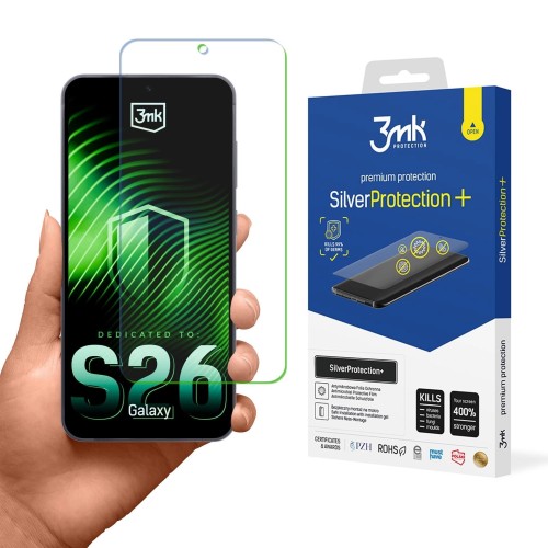 LCD APSAUGINĖ PLĖVELĖ 3MK SILVER PROTECTION+ SAMSUNG S942 S26