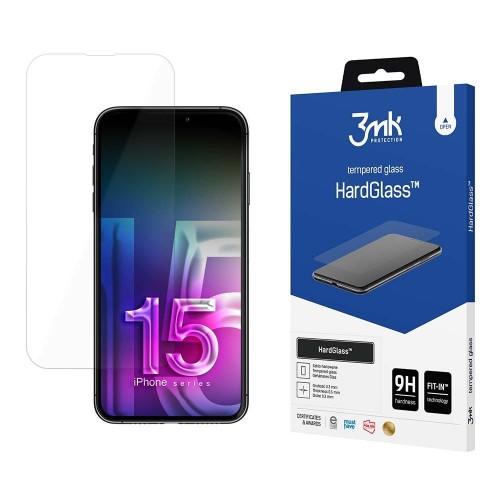 LCD APSAUGINIS STIKLIUKAS 3MK HARD GLASS APPLE IPHONE 15 PLUS LCD APSAUGINIS STIKLIUKAS 3MK HARD GLASS APPLE IPHONE 15 PLUS