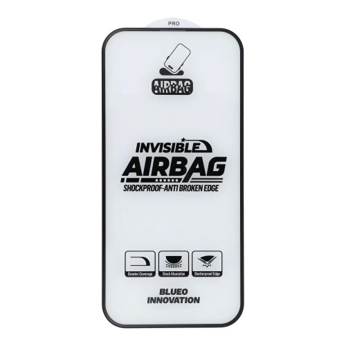 LCD APSAUGINIS STIKLIUKAS 5D MR. MONKEY GLASS (AIRBAG ANTI-BROKEN) APPLE IPHONE 16 JUODAS