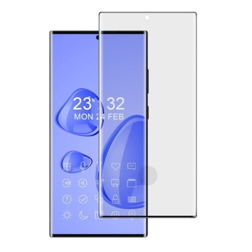 LCD APSAUGINIS STIKLIUKAS 9D CURVED FULL GLUE SKIRTAS XIAOMI REDMI NOTE 14 PRO PLUS 5G JUODAS
