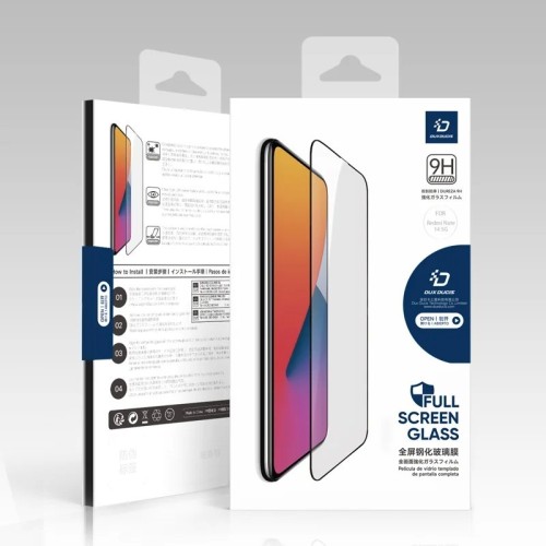 LCD APSAUGINIS STIKLIUKAS DUX DUCIS 9D XIAOMI REDMI NOTE 14 5G JUODAS