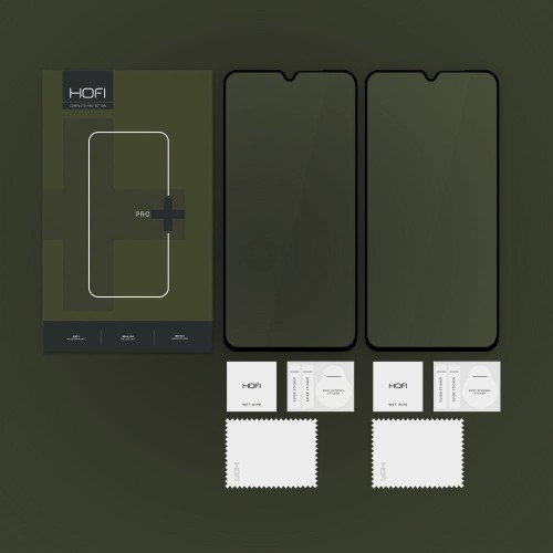 LCD APSAUGINIS STIKLIUKAS HOFI GLASS PRO+ 2-PACK XIAOMI REDMI 17C 4G/REDMI A7 4G/REDMI 14C/REDMI A4/POCO C75 JUODAS