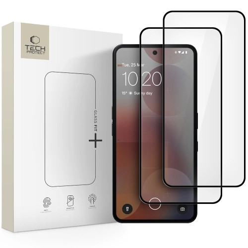 LCD APSAUGINIS STIKLIUKAS TECH-PROTECT GLASS FIT+ 2-PACK NOTHING PHONE 3A/3A PRO JUODAS LCD APSAUGINIS STIKLIUKAS TECH-PROTECT GLASS FIT+ 2-PACK NOTHING PHONE 3A/3A PRO JUODAS