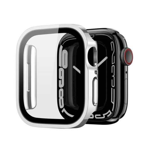 LCD APSAUGINIS STIKLIUKAS/DĖKLAS DUX DUCIS HAMO APPLE WATCH 45MM SIDABRINIS
