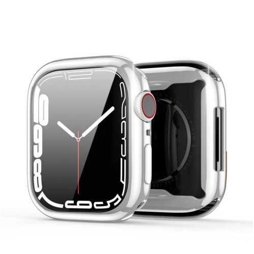 LCD APSAUGINIS STIKLIUKAS/DĖKLAS DUX DUCIS SAMO APPLE WATCH 41MM SIDABRINIS