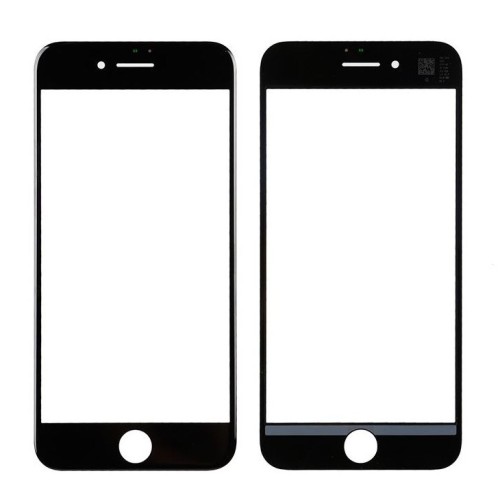 LCD STIKLIUKAS APPLE IPHONE 7 SU RĖMELIU IR OCA JUODAS V2 ORG