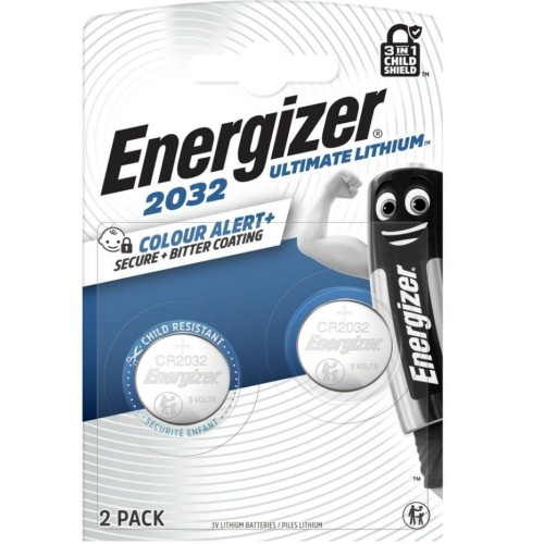LIČIO ELEMENTAS ENERGIZER ULTIMATE LITHIUM CR2032 3V 254MAH 2 VNT. LIČIO ELEMENTAS ENERGIZER ULTIMATE LITHIUM CR2032 3V 254MAH 2 VNT.