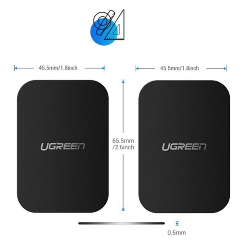 METALINĖS PLOKŠTELĖS MAGNETINIAM TELEFONO LAIKIKLIUI UGREEN LP123 2 VNT. (50869) METALINĖS PLOKŠTELĖS MAGNETINIAM TELEFONO LAIKIKLIUI UGREEN LP123 2 VNT. (50869)