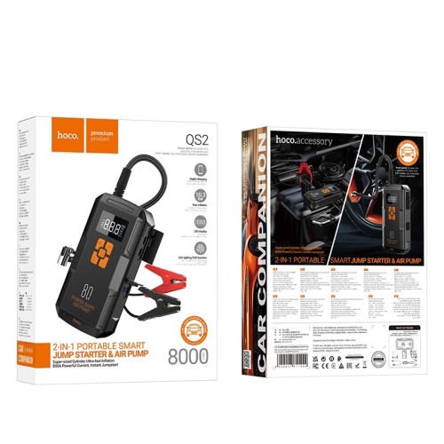 MOBILUS ENERGIJOS ŠALTINIS HOCO QS2 800A MAX 8000MAH MOBILUS ENERGIJOS ŠALTINIS HOCO QS2 800A MAX 8000MAH