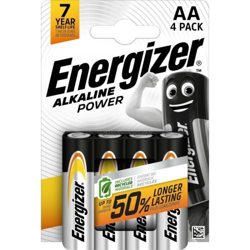 ŠARMINIS ELEMENTAS ENERGIZER ALKALINE POWER LR6 (AA) 1.5V 4 VNT. ŠARMINIS ELEMENTAS ENERGIZER ALKALINE POWER LR6 (AA) 1.5V 4 VNT.