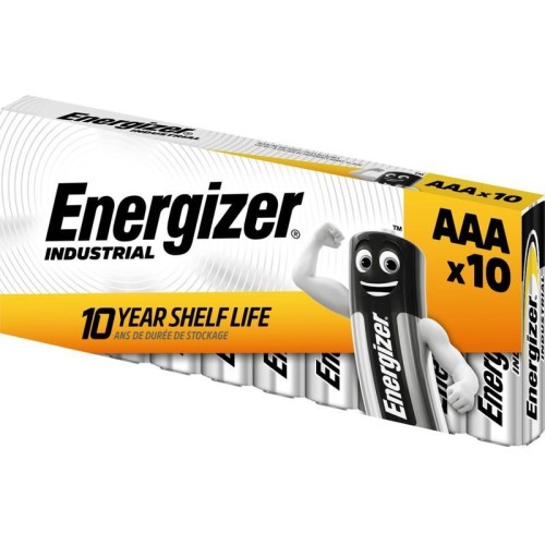 ŠARMINIS ELEMENTAS ENERGIZER INDUSTRIAL LR03 (AAA) 1.5V 10 VNT. ŠARMINIS ELEMENTAS ENERGIZER INDUSTRIAL LR03 (AAA) 1.5V 10 VNT.