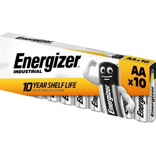 ŠARMINIS ELEMENTAS ENERGIZER INDUSTRIAL LR6 (AA) 1.5V 10 VNT. ŠARMINIS ELEMENTAS ENERGIZER INDUSTRIAL LR6 (AA) 1.5V 10 VNT.