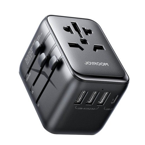 UNIVERSALUS KELIONINIS ĮKROVIKLIS JOYROOM JR-TCW01 15W 3XUSB-A/USB-C JUODAS UNIVERSALUS KELIONINIS ĮKROVIKLIS JOYROOM JR-TCW01 15W 3XUSB-A/USB-C JUODAS