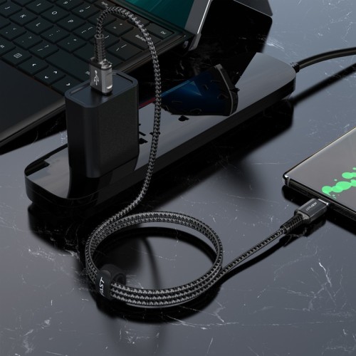 USB KABELIS ACEFAST C1-04 USB-A TO USB-C 1.2M JUODAS USB KABELIS ACEFAST C1-04 USB-A TO USB-C 1.2M JUODAS