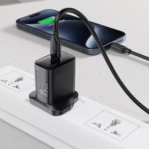 USB KABELIS ACEFAST C16-03 USB-C TO USB-C 1.2M JUODAS USB KABELIS ACEFAST C16-03 USB-C TO USB-C 1.2M JUODAS