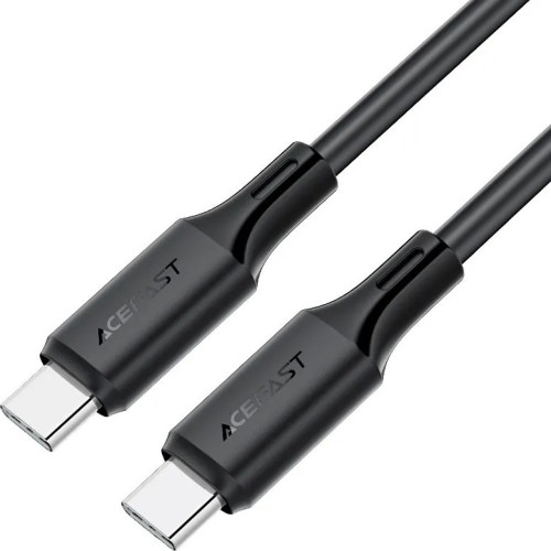 USB KABELIS ACEFAST C17-03 USB-C TO USB-C 1.2M JUODAS
