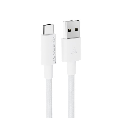 USB KABELIS ACEFAST C18-04 USB-A TO USB-C 1.2M BALTAS USB KABELIS ACEFAST C18-04 USB-A TO USB-C 1.2M BALTAS