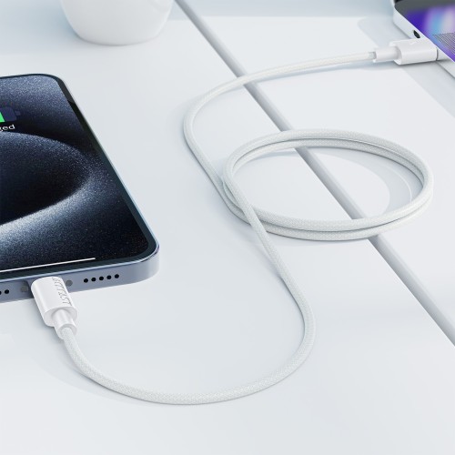 USB KABELIS ACEFAST C18-04 USB-A TO USB-C 1.2M BALTAS USB KABELIS ACEFAST C18-04 USB-A TO USB-C 1.2M BALTAS