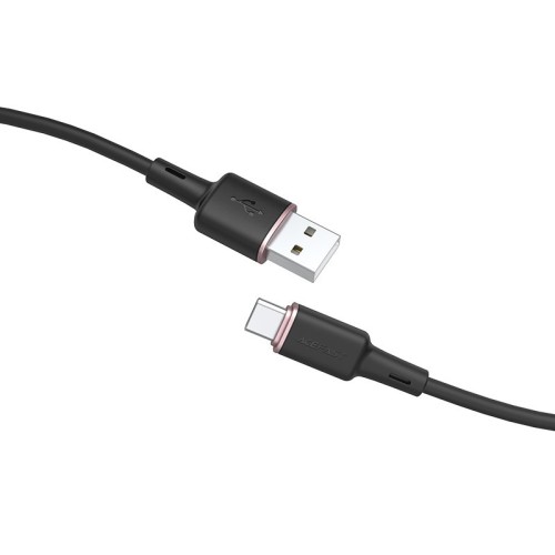 USB KABELIS ACEFAST C2-04 USB-A TO USB-C 1.2M JUODAS USB KABELIS ACEFAST C2-04 USB-A TO USB-C 1.2M JUODAS