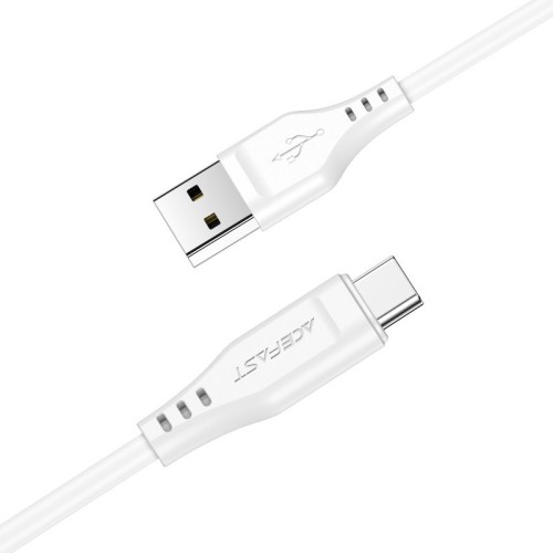 USB KABELIS ACEFAST C3-04 USB-A TO USB-C 1.2M BALTAS